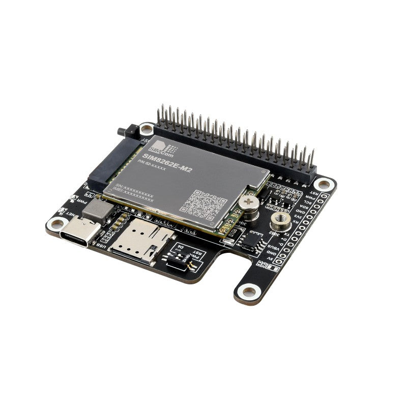 Load image into Gallery viewer, PCIe to 5G/4G/3G HAT designed for Raspberry Pi 5, Compatible with 3042/3052 packages SIMCom/Quectel 5G modules