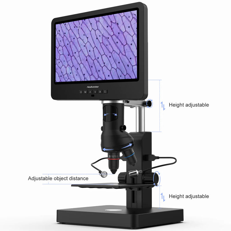 Load image into Gallery viewer, Andonstar 3 Lenses HDMI 10.1 Inch LCD Coin Digital Microscope AD249S-P
