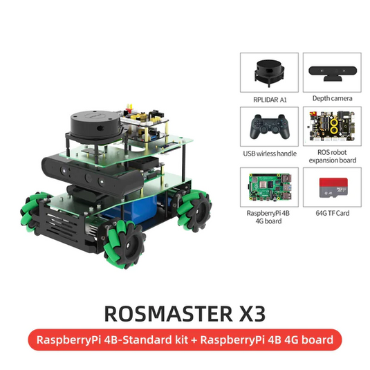 ROSMASTER X3 ROS Robot with Mecanum Wheel Online