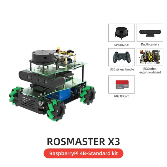 ROSMASTER X3 ROS Robot with Mecanum Wheel Online