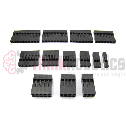 Dupont Jumper Connector Shell (2.54mm Pitch) - 10pcs - ThinkRobotics.in