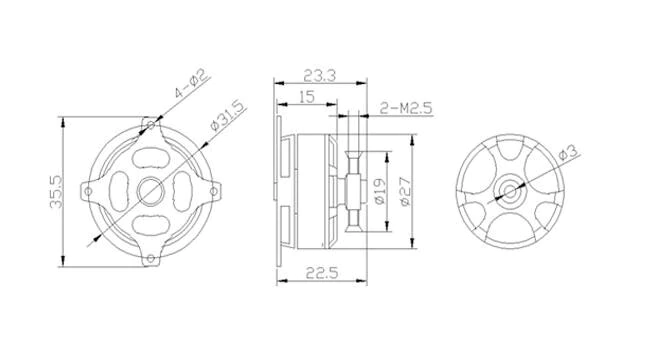 Load image into Gallery viewer, SunnySky X2206 Drone Motor
