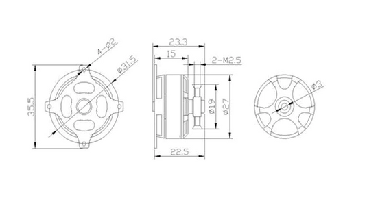 SunnySky X2206 Drone Motor