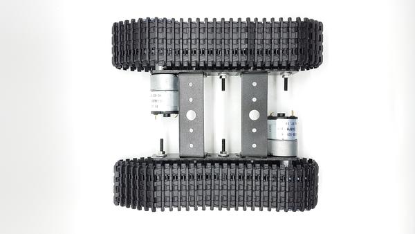 Load image into Gallery viewer, Aluminium Tank Robot Chassis with Dual 12V Motors - ThinkRobotics.in