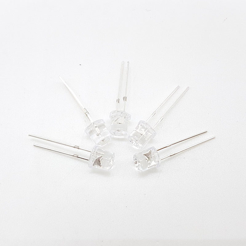 Load image into Gallery viewer, 10PCS 5MM 2Pin Flat Top Red LED Wide Angle - ThinkRobotics.in