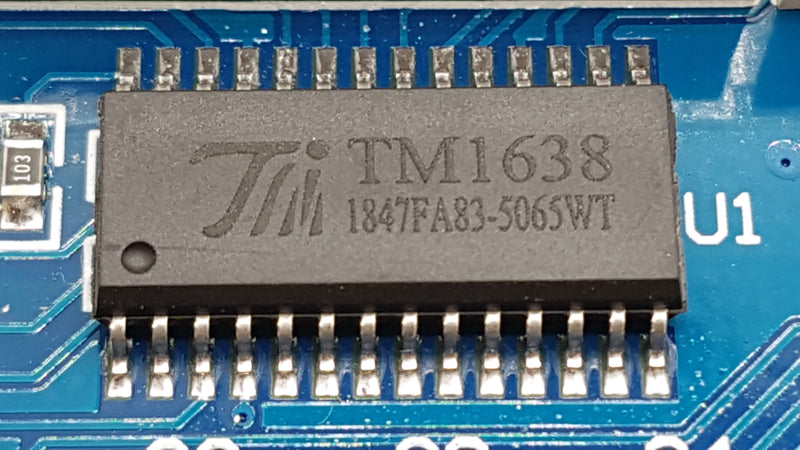 Load image into Gallery viewer, 8 Bits TM1638 LED Digital Module Tube 8 Keys - ThinkRobotics.in
