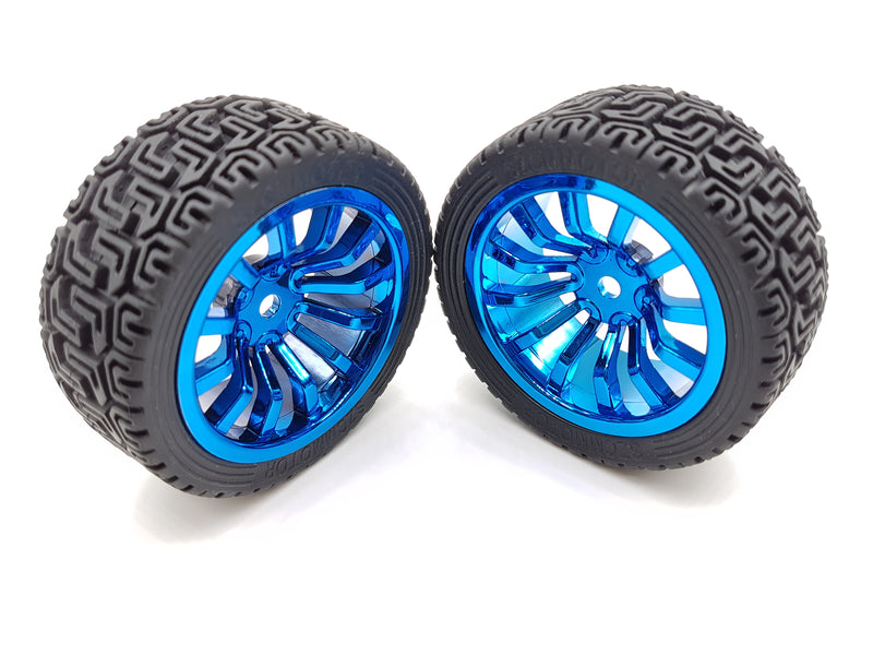 Load image into Gallery viewer, 65mm Wheel Set with Couplers - ThinkRobotics.in