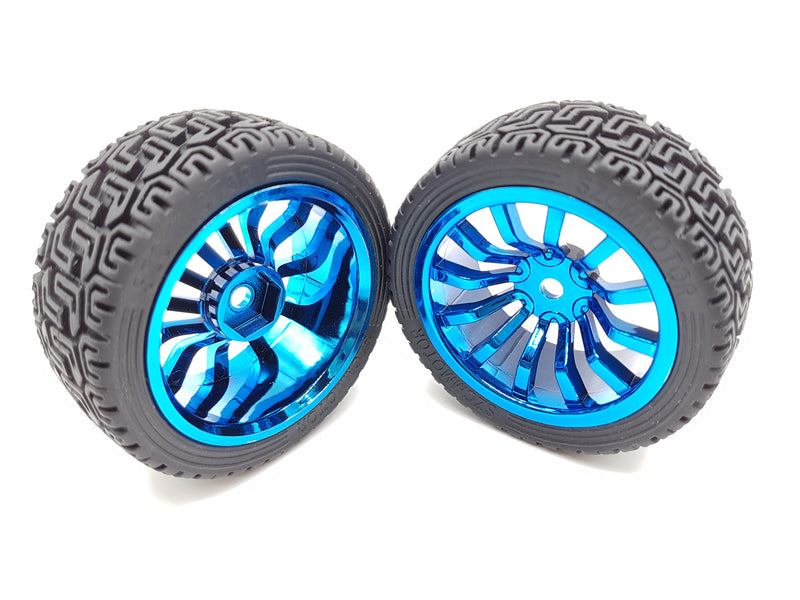 Load image into Gallery viewer, 65mm Wheel Set with Couplers - ThinkRobotics.in