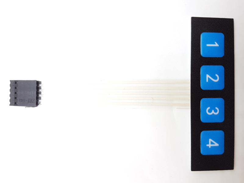 Load image into Gallery viewer, 1x4 Key Matrix Membrane Keypad