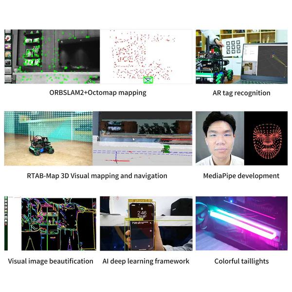 Load image into Gallery viewer, ROSMASTER X3 ROS Robot with Mecanum Wheel Online