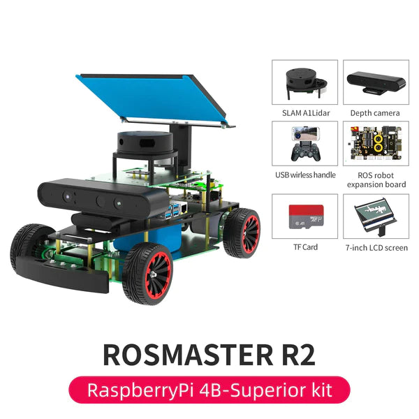 Load image into Gallery viewer, ROSMASTER R2 ROS Robot For Jetson NANO Online