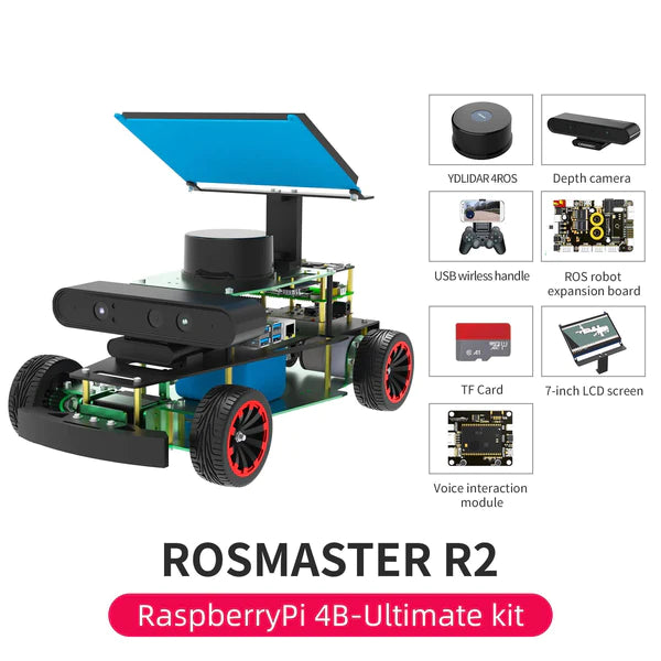 Load image into Gallery viewer, ROSMASTER R2 ROS Robot For Jetson NANO Online