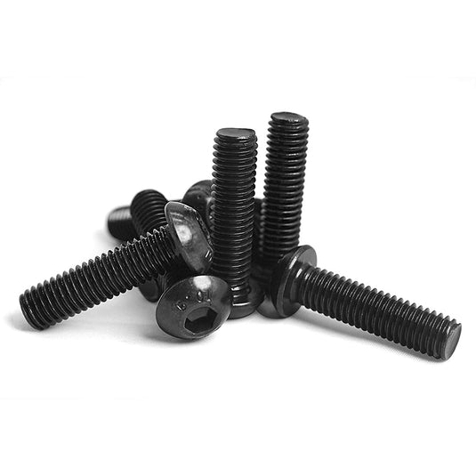 Metric Alloy Steel Button Head Hex Drive Screws - Class 10.9 Alloy Steel (Pack of 10)