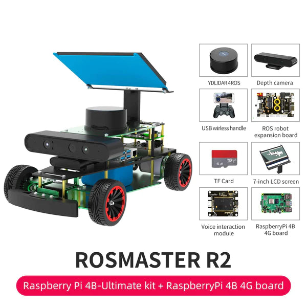 Load image into Gallery viewer, ROSMASTER R2 ROS Robot For Jetson NANO Online