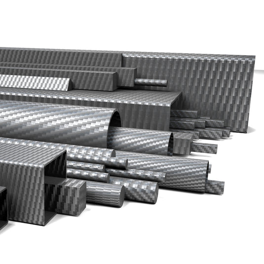 High Quality 3K Twill Roll Wrapped Carbon Fibre Square Tube