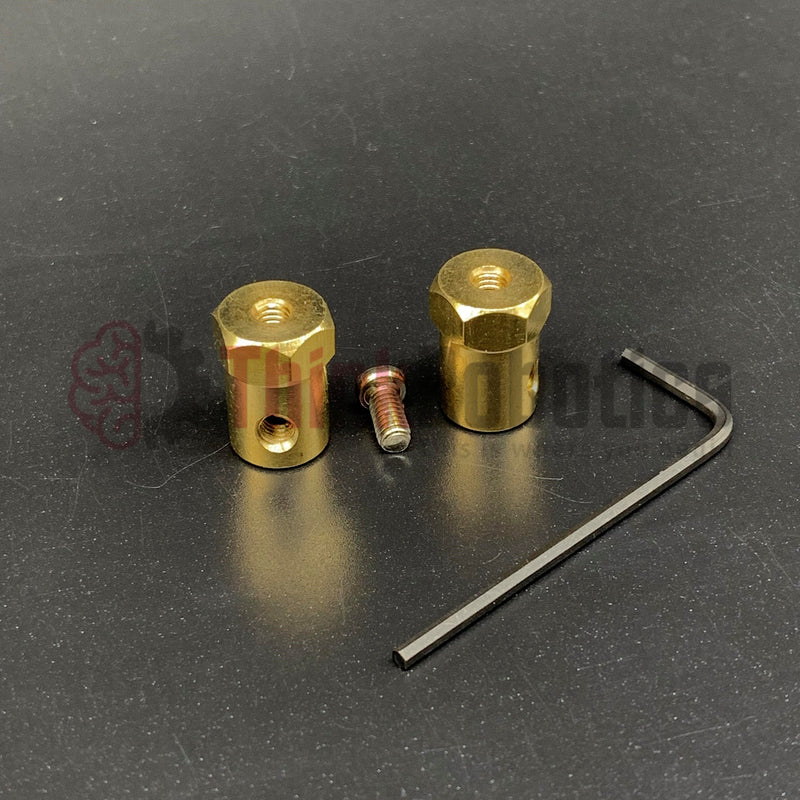 Load image into Gallery viewer, 130mm Wheel Set with Couplers - ThinkRobotics.in