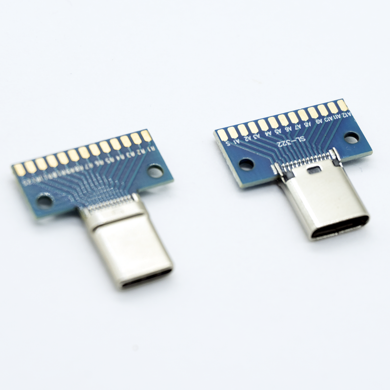 Load image into Gallery viewer, USB 3.1 Type C Connector 24+2P Male Female Breakout Board
