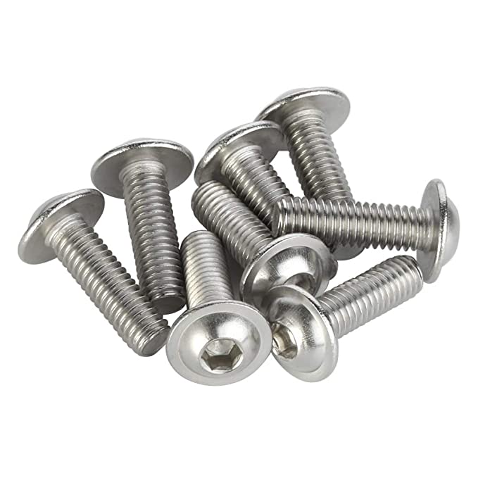 Load image into Gallery viewer, Stainless Steel Flanged Button Head Screws (Pack of 10)