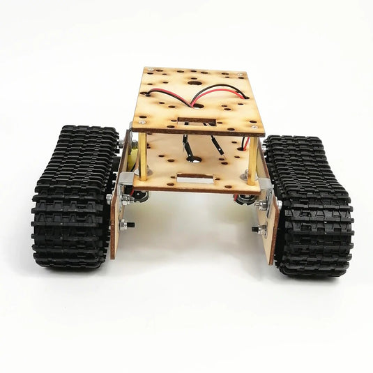 Wooden Robotic Tank Chassis - DIY Robot Online