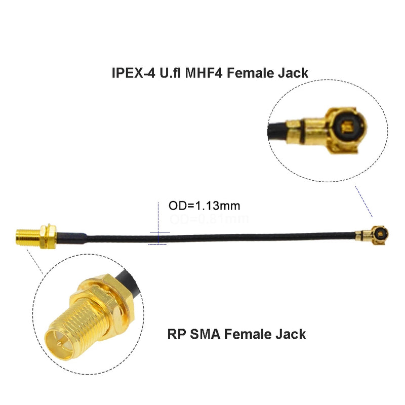 Load image into Gallery viewer, U.FL IPEX 4 to SMA / RPSMA Connector Pigtail