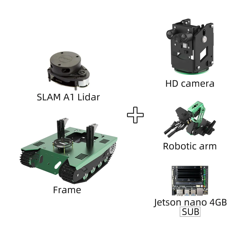 Load image into Gallery viewer, Transbot ROS Robot with Lidar Depth camera for Jetson NANO