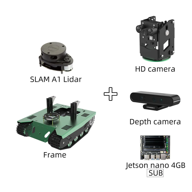 Load image into Gallery viewer, Transbot ROS Robot with Lidar Depth camera for Jetson NANO