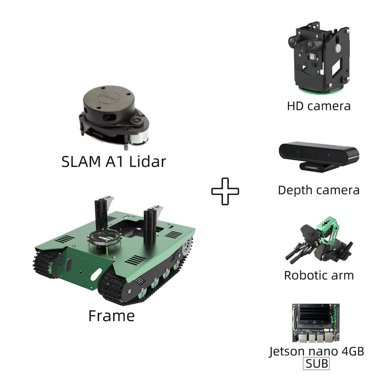 Load image into Gallery viewer, Transbot ROS Robot with Lidar Depth camera for Jetson NANO