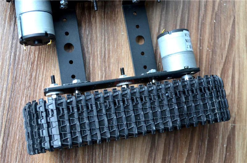 Load image into Gallery viewer, Aluminium Tank Robot Chassis with Dual 12V Motors - ThinkRobotics.in