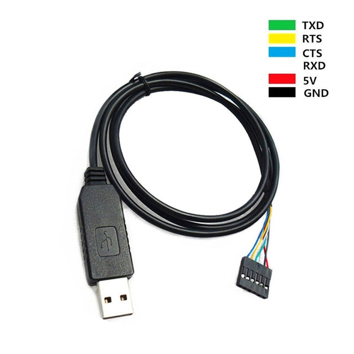 6 pin FTDI Cable 5V with CTS and RTS