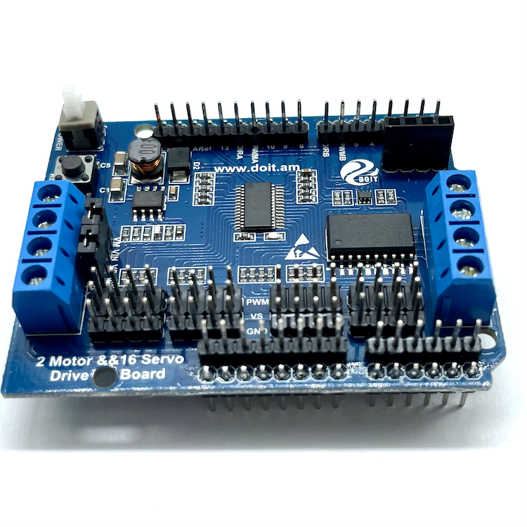 Load image into Gallery viewer, 2 Channel Motor &amp; 16 Channel Servo Controller Expansion Board Online
