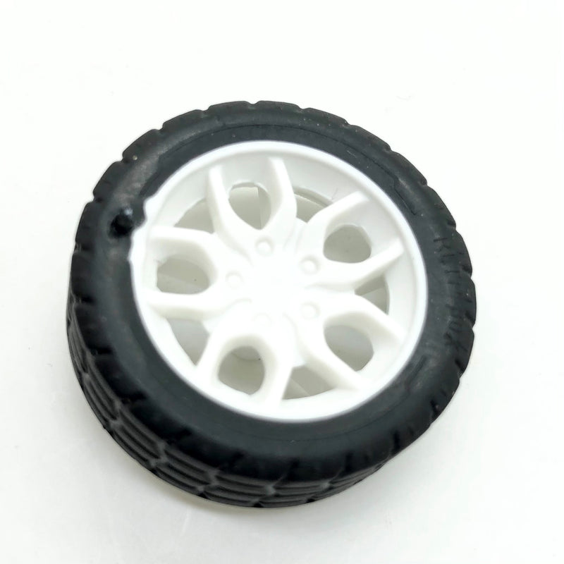 Load image into Gallery viewer, Rubber Car Wheels 30mm (Pack of 2)