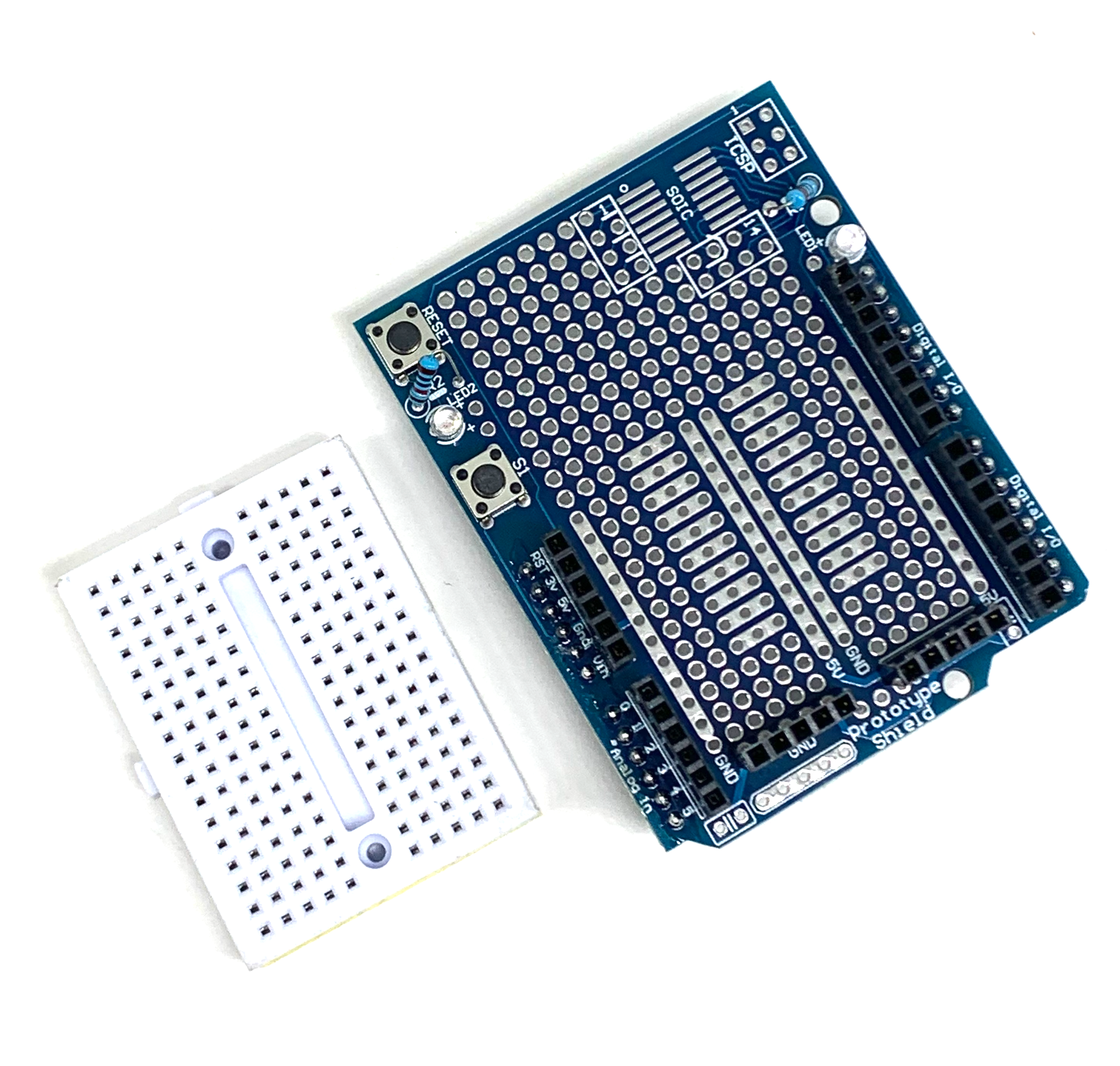 Prototyping Shield With 170 Pin Mini Breadboard For Arduino Uno – Envistia  Mall