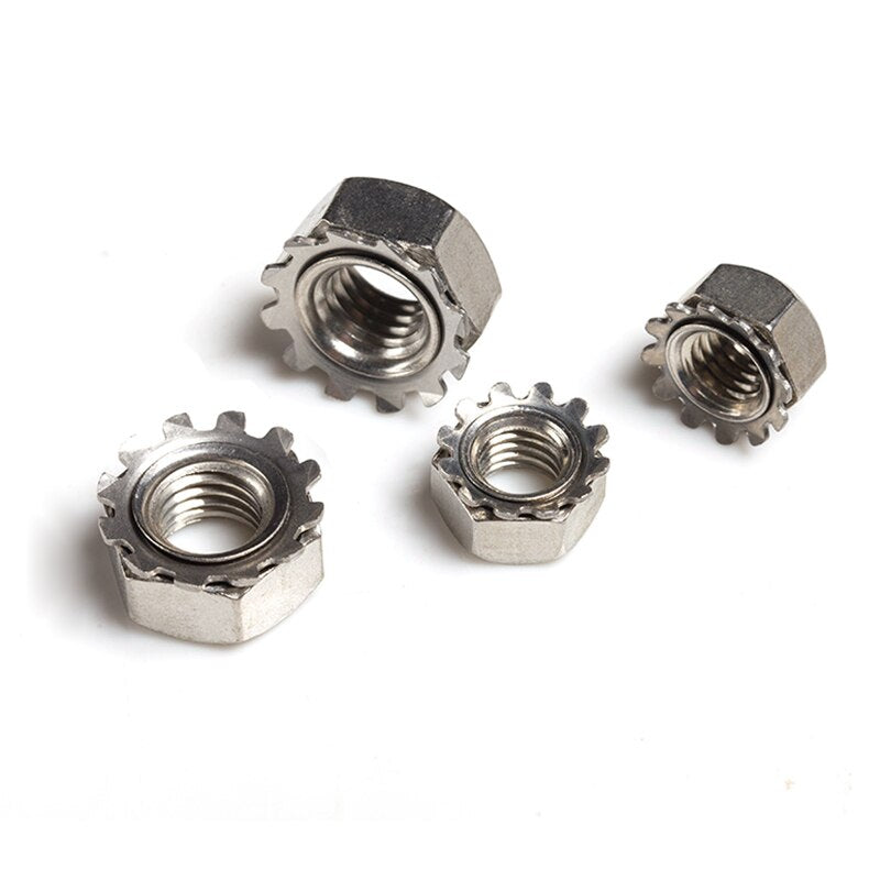 Load image into Gallery viewer, Multi tooth K-type Gear Toothed Lock Washer Nuts
