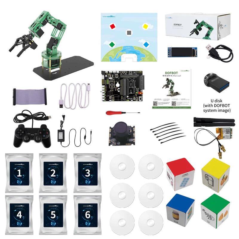Load image into Gallery viewer, DOFBOT AI Vision Robotic Arm with ROS for Jetson NANO Online