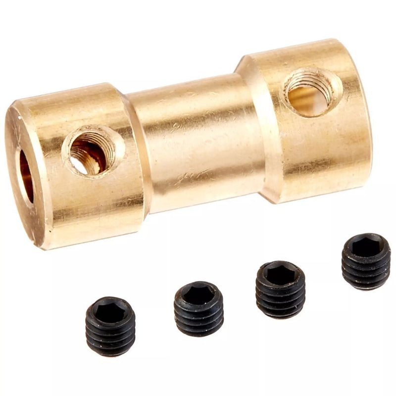 Load image into Gallery viewer, Brass Rigid Motor Shaft Coupler (1 pc)