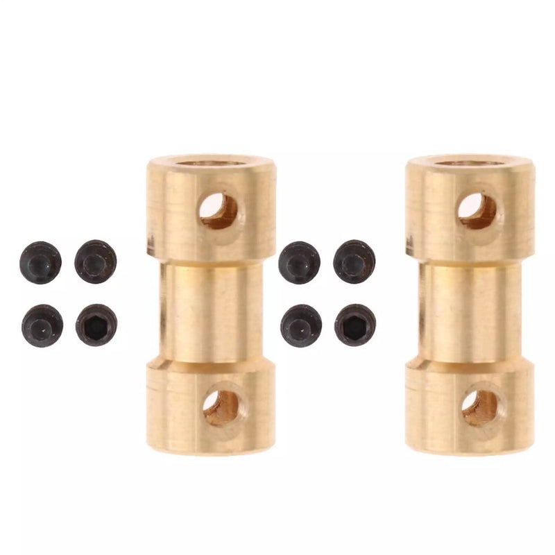 Load image into Gallery viewer, Brass Rigid Motor Shaft Coupler