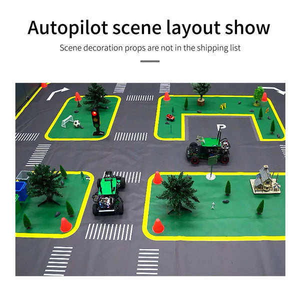 Load image into Gallery viewer, Yahboom Autopilot Track Map UV Printed Canvas Online
