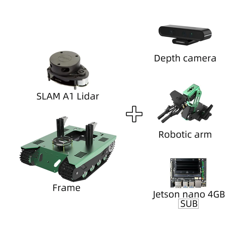 Load image into Gallery viewer, Transbot ROS Robot with Lidar Depth camera for Jetson NANO