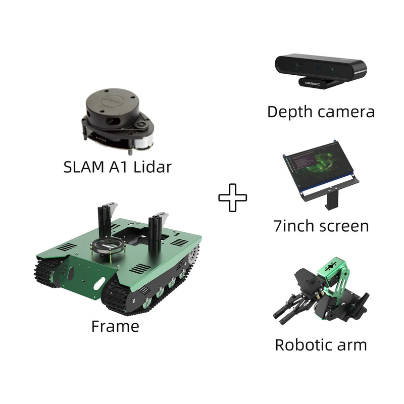 Load image into Gallery viewer, Transbot ROS Robot with Lidar Depth camera for Jetson NANO