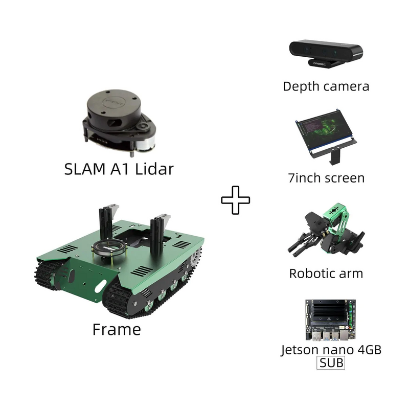 Load image into Gallery viewer, Transbot ROS Robot with Lidar Depth camera for Jetson NANO