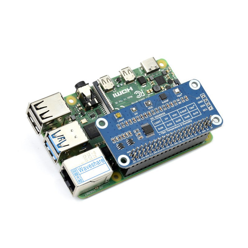 Load image into Gallery viewer, Environment Sensor I2C HAT for Raspberry Pi Online