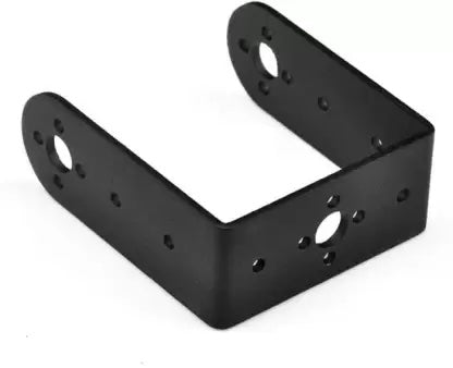 Load image into Gallery viewer, MG995 / MG996R / DS3115 Standard Servo Brackets & Bearings (1 piece per pack - All black finish)