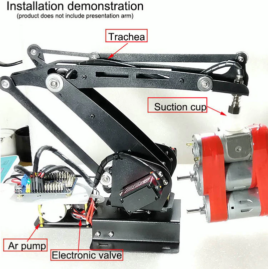 Suction Cup Gripper for DIY Robot Arms