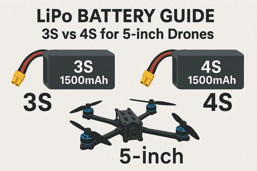 LiPo Battery Guide: 3S vs 4S for 5-inch Drones