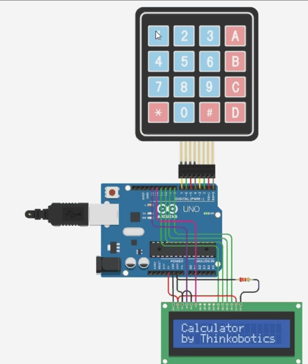 Calculator with Arduino – ThinkRobotics.com