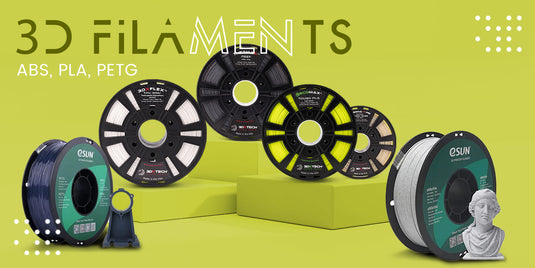 3D Filaments - ABS, PLA, PETG