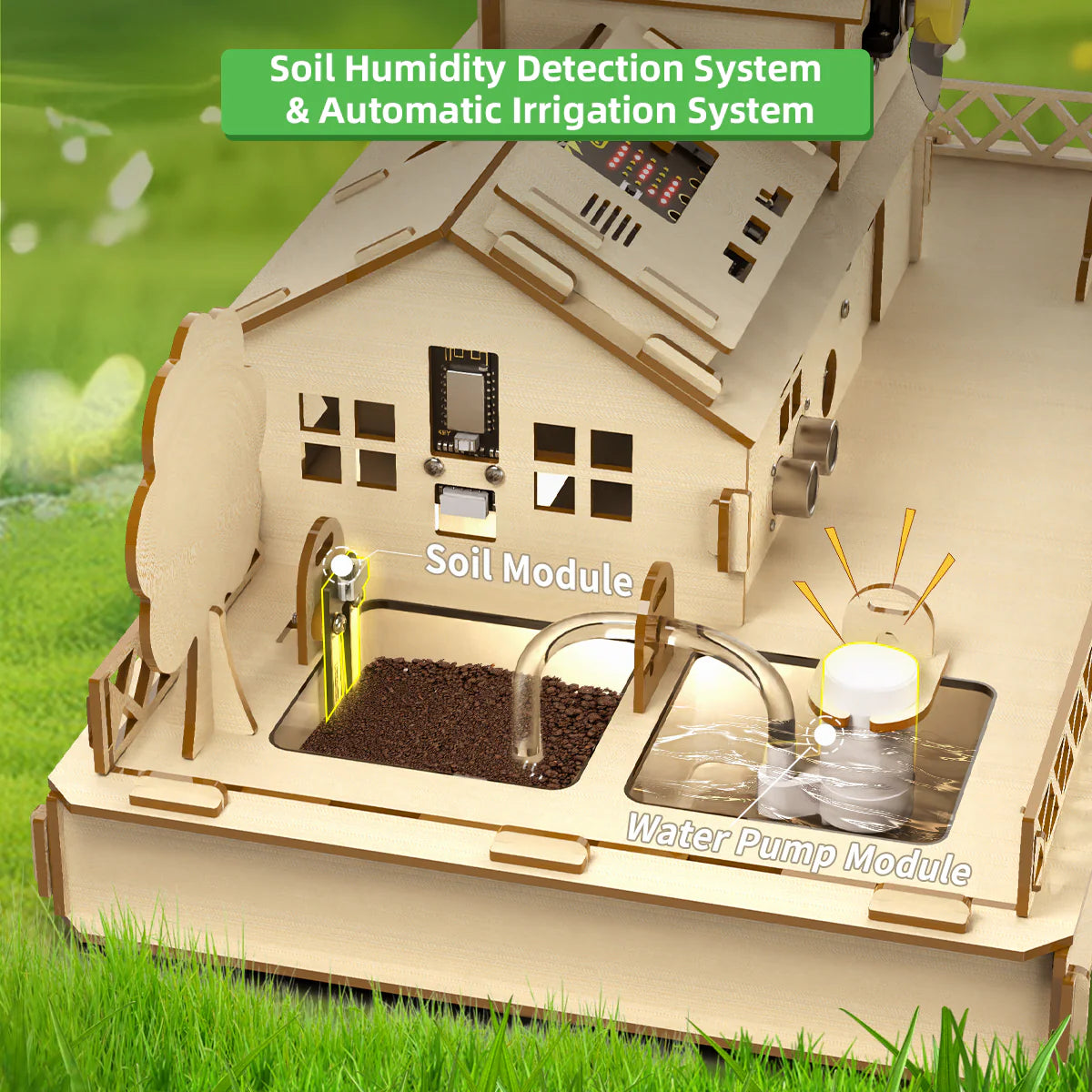 Hiwonder IoT Smart House Kit for Electronic DIY Education Support micro:bit Programming