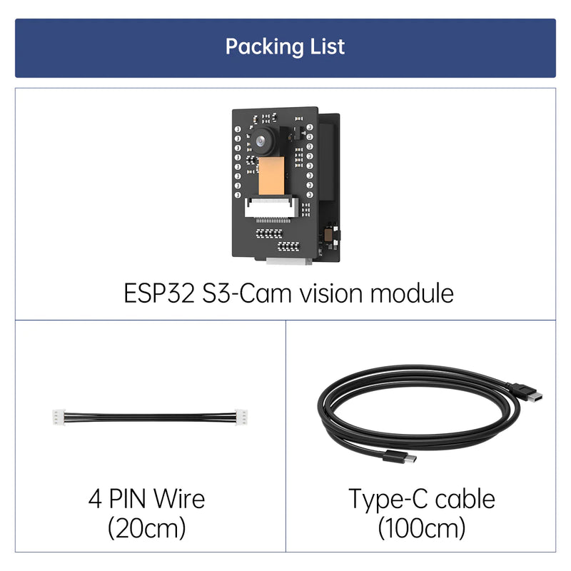 Load image into Gallery viewer, ESP32 S3-Cam AI Vision Module
