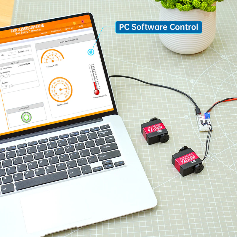 Load image into Gallery viewer, Hiwonder LX-224 Serial Bus Servo with Three Connectors /20KG Large Torque

