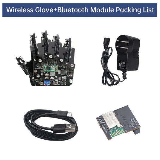 Hiwonder Wireless Glove Open-source Somatosensory Mechanical Glove for Robot Control